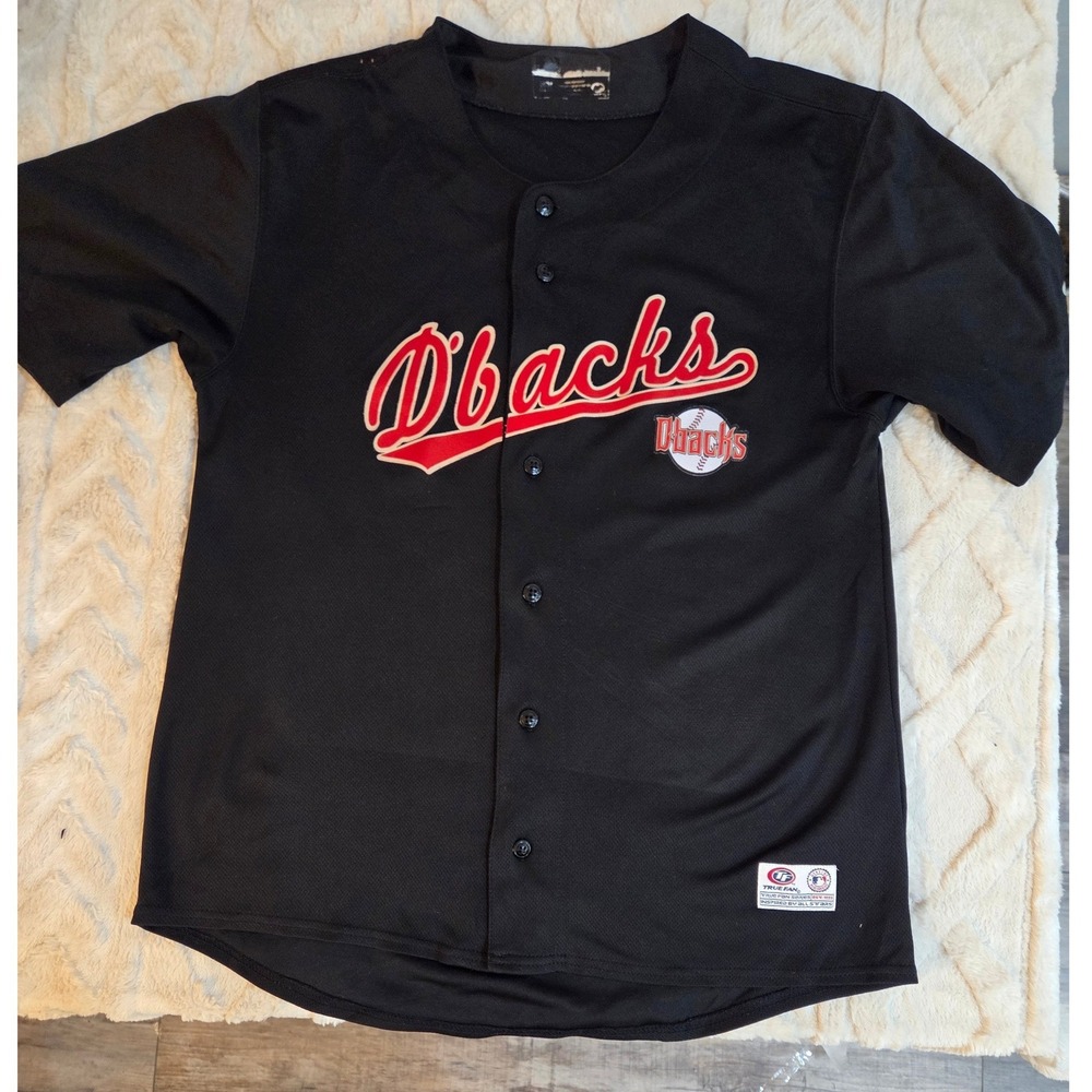 Vintage True Fan Arizona Diamondbacks MLB Baseball Jersey D-Backs Mens Medium